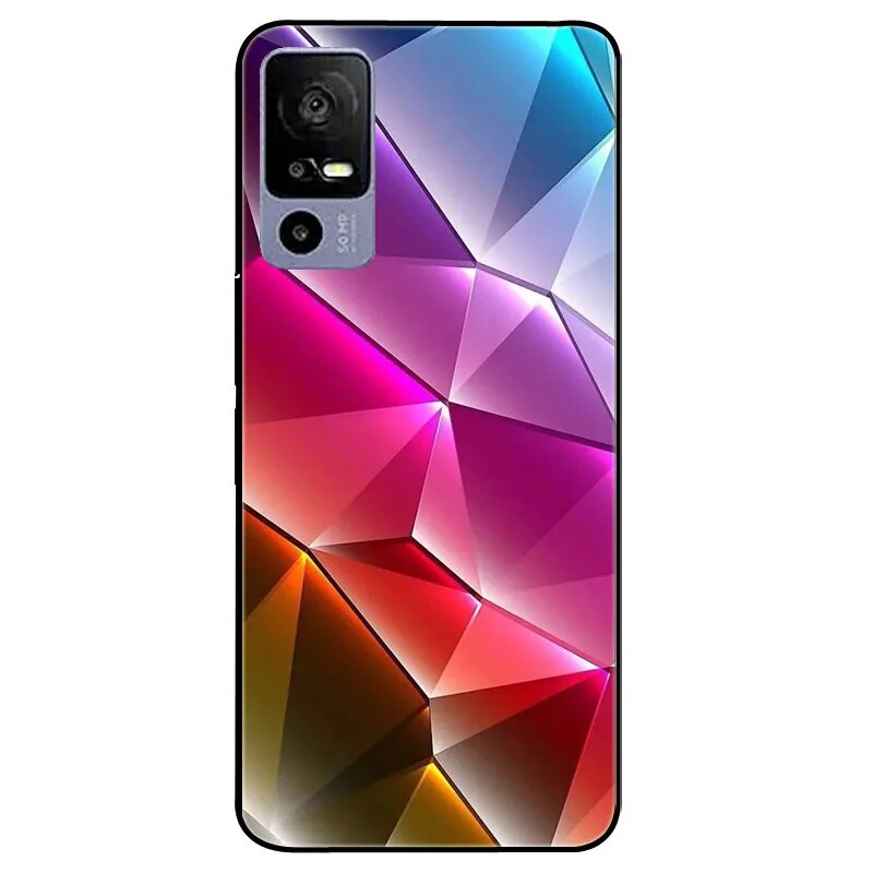 For TCL 40R 5G Case 6.6'' Silicone Soft Fashion TPU Phone Cover for TCL 40 R 5G Case T771K T771A T771H Bumper Funda for TCL40R. 