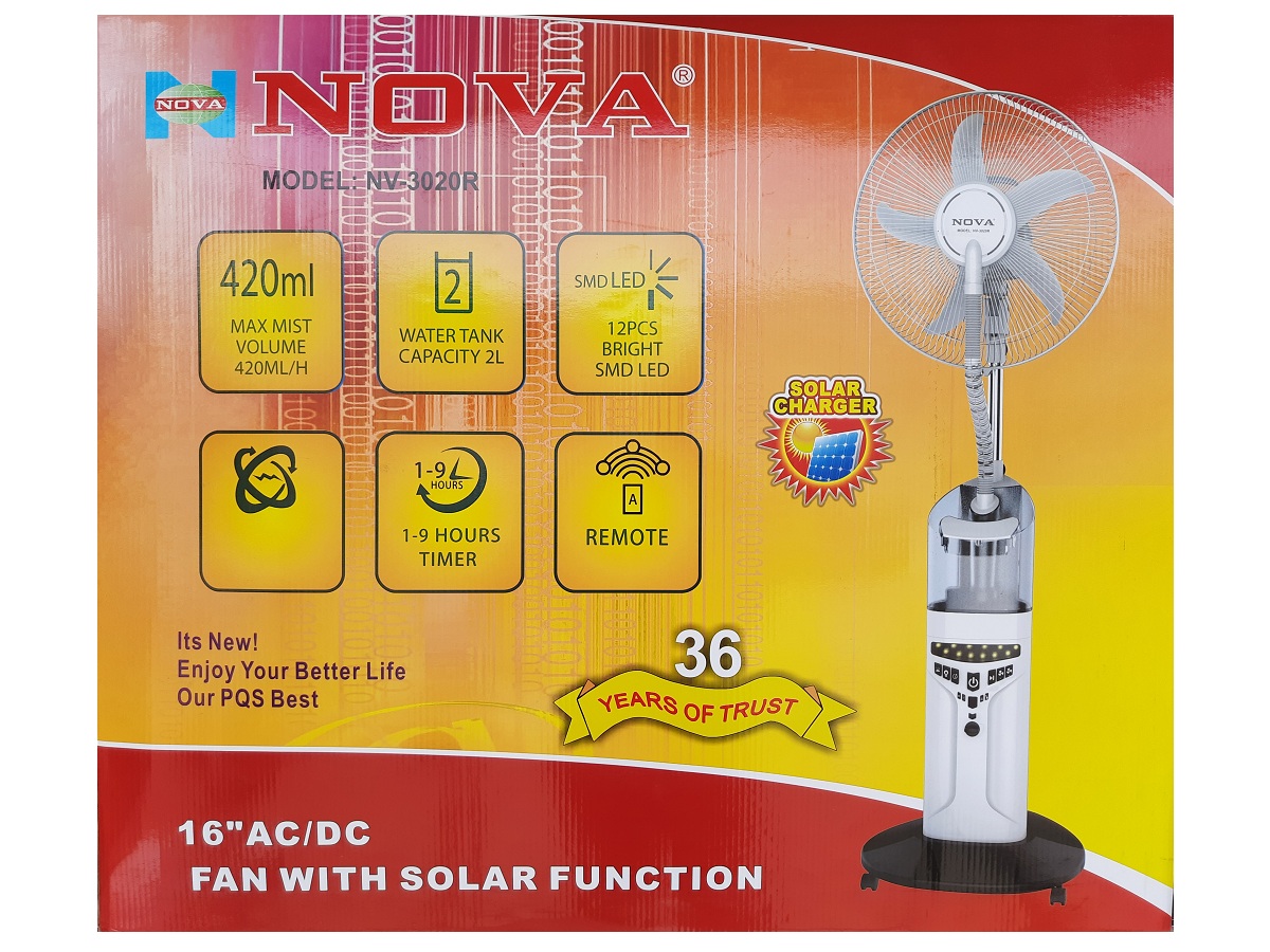 nova nv 3020r electric charger fan