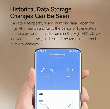 Mijia Temperature Humidity Sensor 3 Support Bluetooth Smart LCD Screen Digital Thermometer Hygrometer Meter Work With Mijia App. 