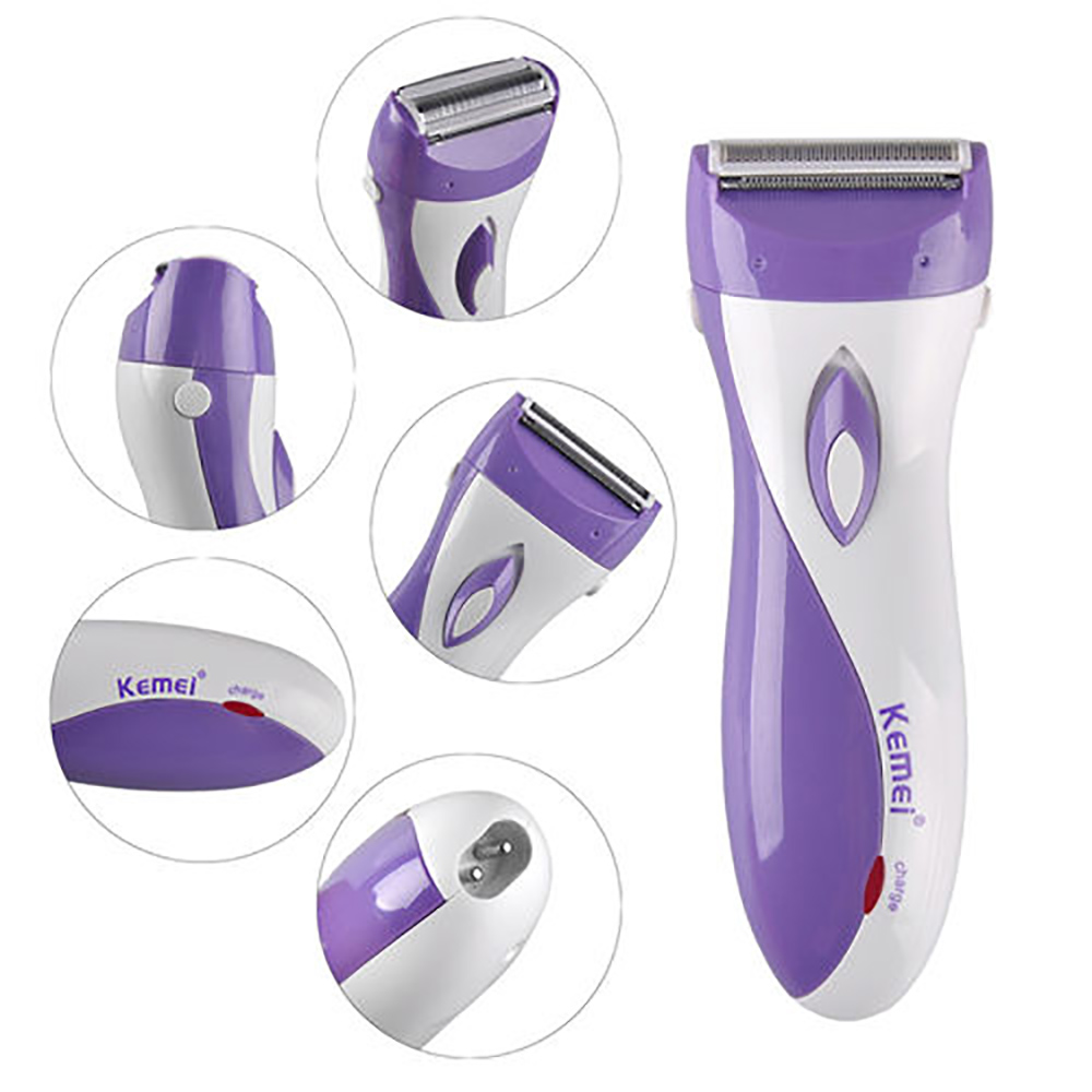 Kemei KM-3018 Waterproof electric Lady shaver hair women Bikini Underarm body lady Epilator Hair Removal Cordless Trimmer.jpg