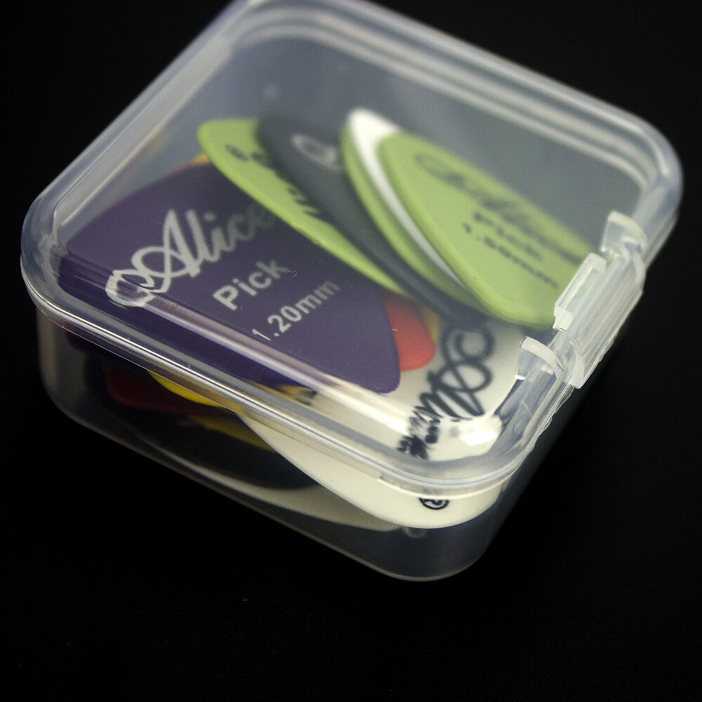 Alice Smooth ABS Guitar Picks Plectrum with Box. 