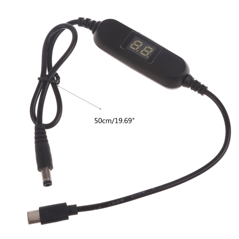 T8WC USB C to 2V 3V 4.5V 6V 9V 12V Power Cable for Radio Light Fan Toy Hygrometer. 