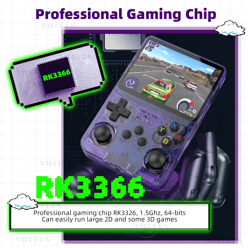R36S Retro Handheld Game Console Portable Pocket Video Player Open Source -Option -WHITE128G-Option -WHITE128G. 