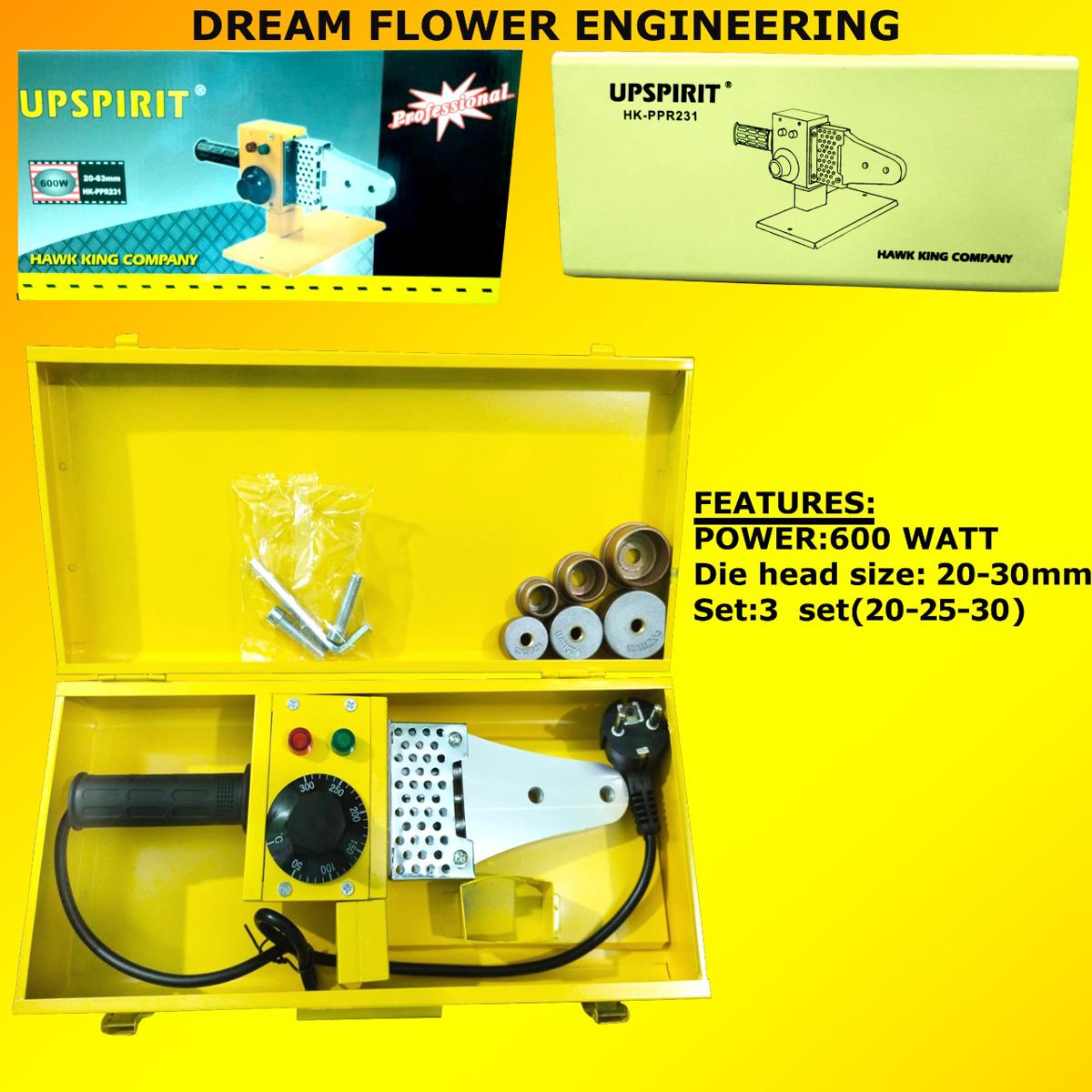 PPR WELDING MACHINE-600WATT/0-300C/20-32MM/3 SET. 