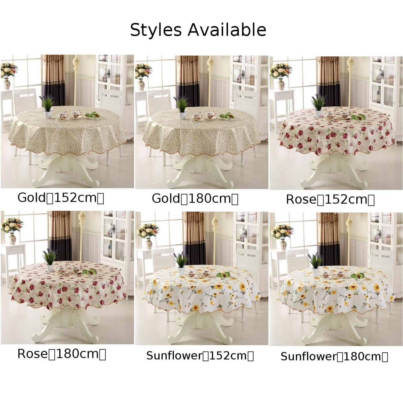 Round Table Cloth Table Cloths Round For 6 Seaters 4 Seaters Round Table Cover. 