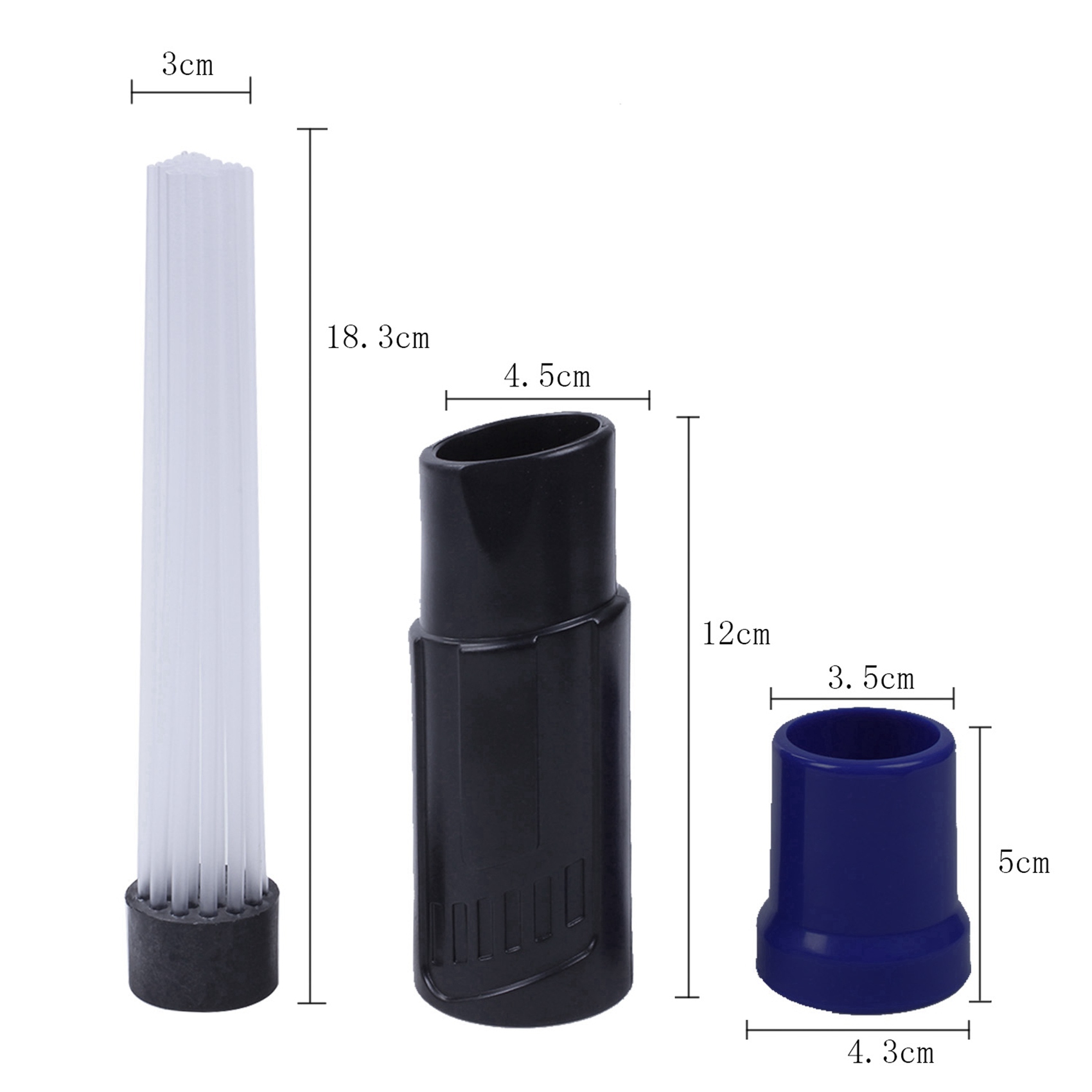 2X Vacuum Cleaner Dust Dirt Remover Universal Attachment Interface Tool for Air Vents Keyboards Drawers Plants Cleaning
