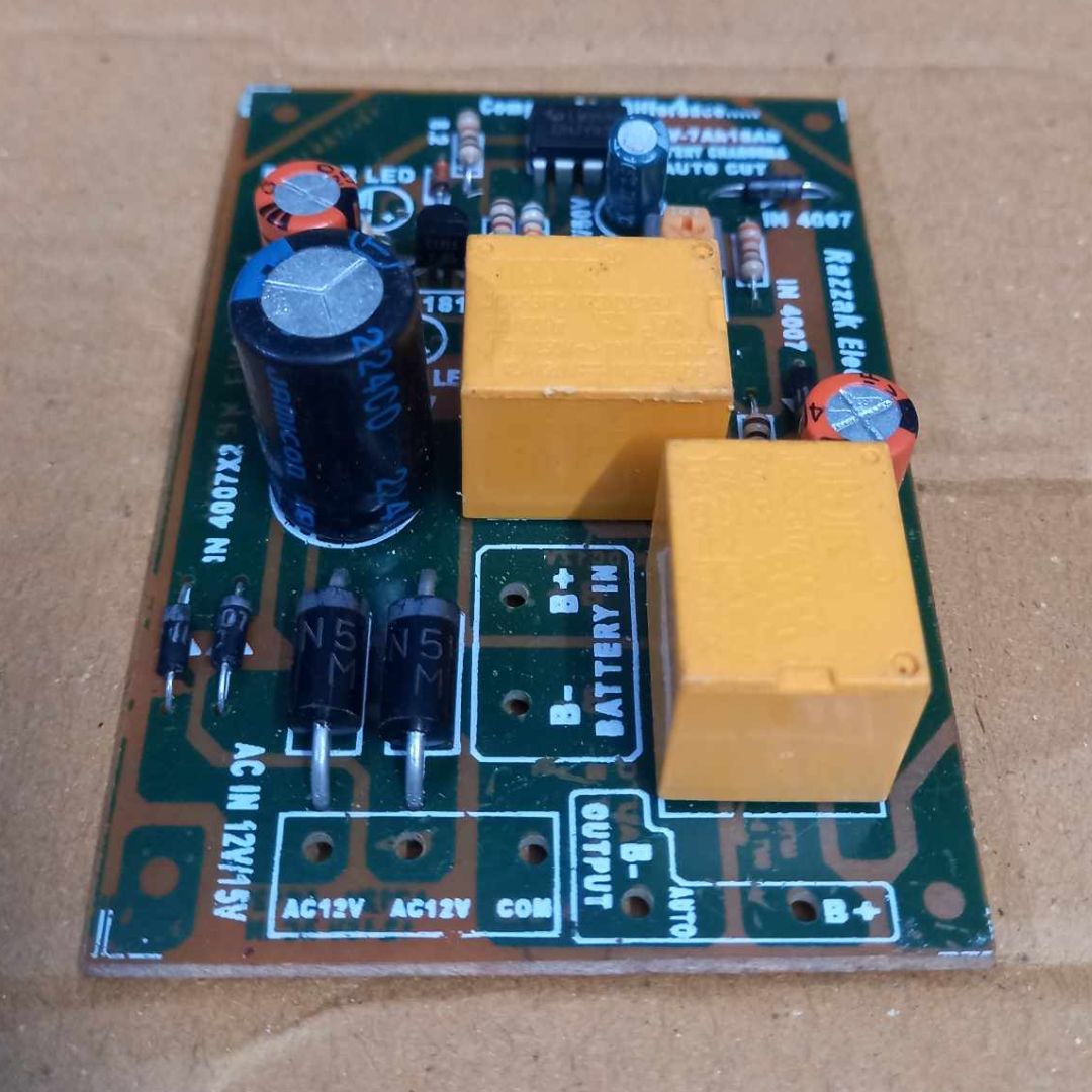 Model-02 Double Relay 12V Auto Cut Circuit DC-12V, DC-12V Double Relay Auto Cut Adjustable Circuit For DC 12V Battery Charging Protection Circuit DIY