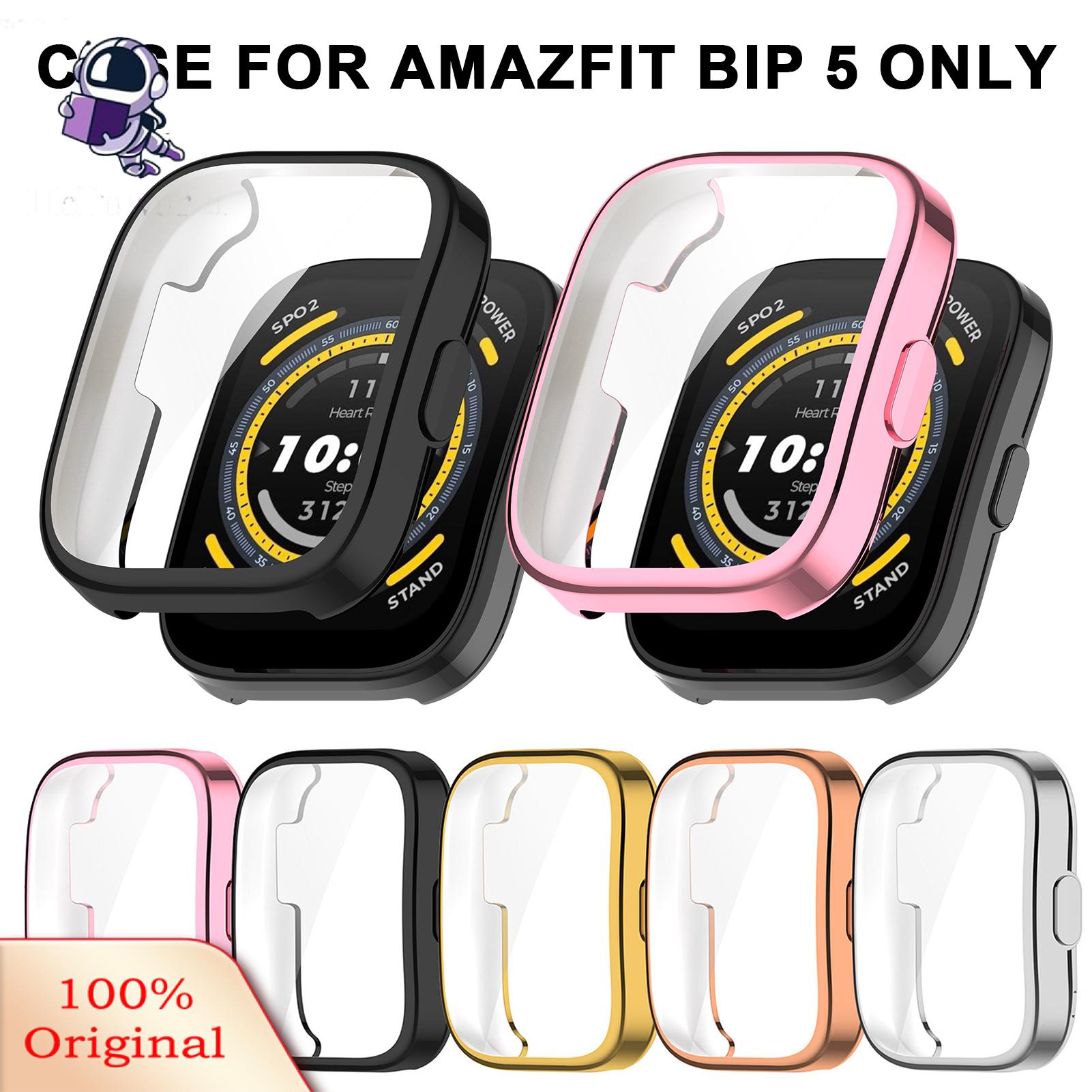 【DIV MALL】（NEW）Protective Case for Amazfit Bip 5 Premium Full Coverage Screen Protector for Amazfit Bip 5 Clarity Scratch Resistance for Huami Amazfit Bip5 Southeast Asian Favorite Smart Watch Case for Bip 5. 