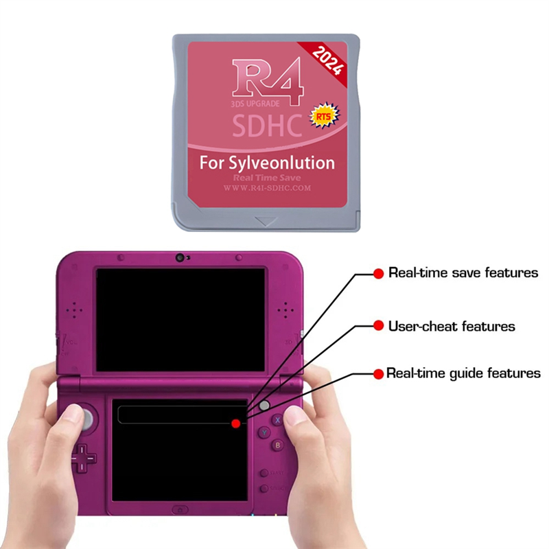 NAMUNY R4 Game Card R4i R4I-SDHC Burning Card for Sylveonlution 3DSLL/N3DS/NDSi XL/NDSi/NDSL/. 
