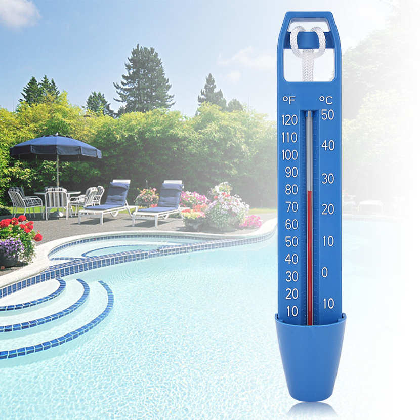 2Pcs 24.5x4.2cm Swimming Pool Floating Thermometer Temperature Meter for SPA Sauna Hot Spring. 