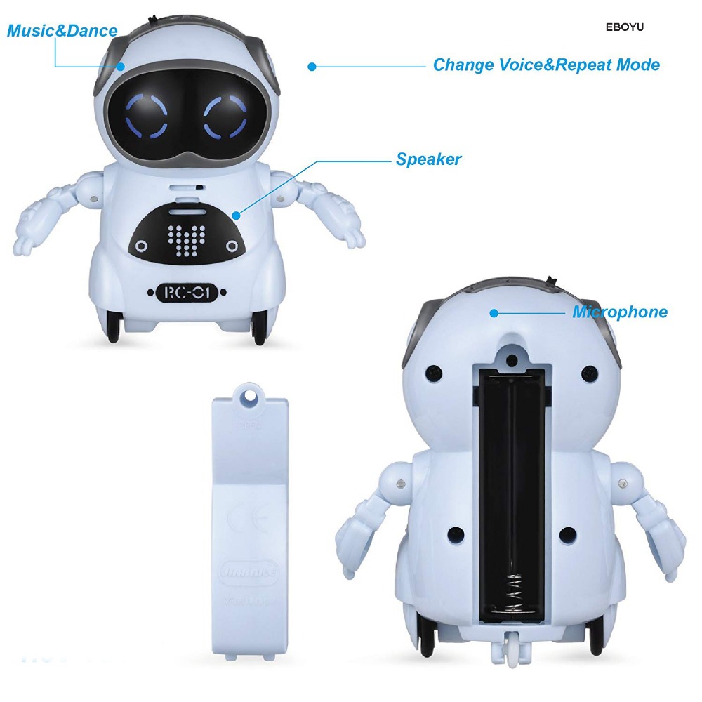 Children's Robot Can Talk Interactive Dialogue Voice Recognition Recording Singing And Dancing Storytelling Mini Smart Robot Toy. 