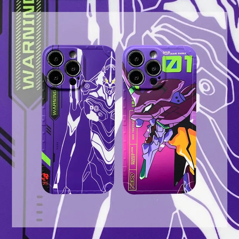 NEON GENESIS EVANGELION EVA-01 TEST TYPE phone case for iPhone 14 13 12 11 Pro Promax X Xs XR max plus All inclusive cover shell