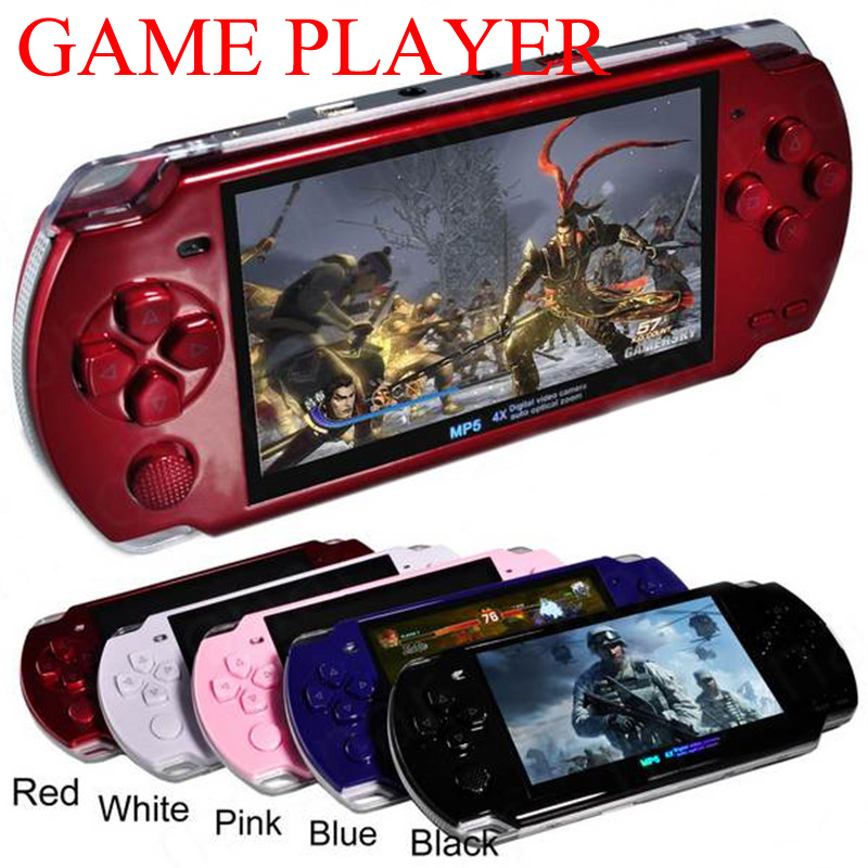 new handheld Game Console 4.3 inch screen mp4 player MP5 game player real 8GB support for psp game,camera,video,e-boo. 