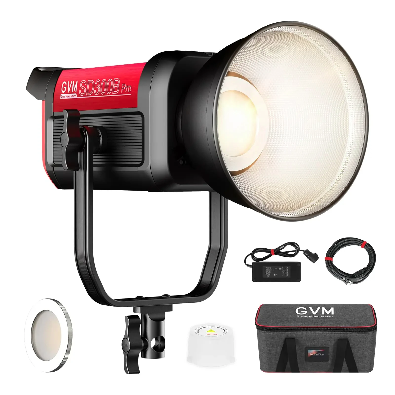 GVM SD300B Pro 300W Video Studio Lights with Bowens Mount Softbox Stand 2700K~6800K Continuous Lighting for Photography. 