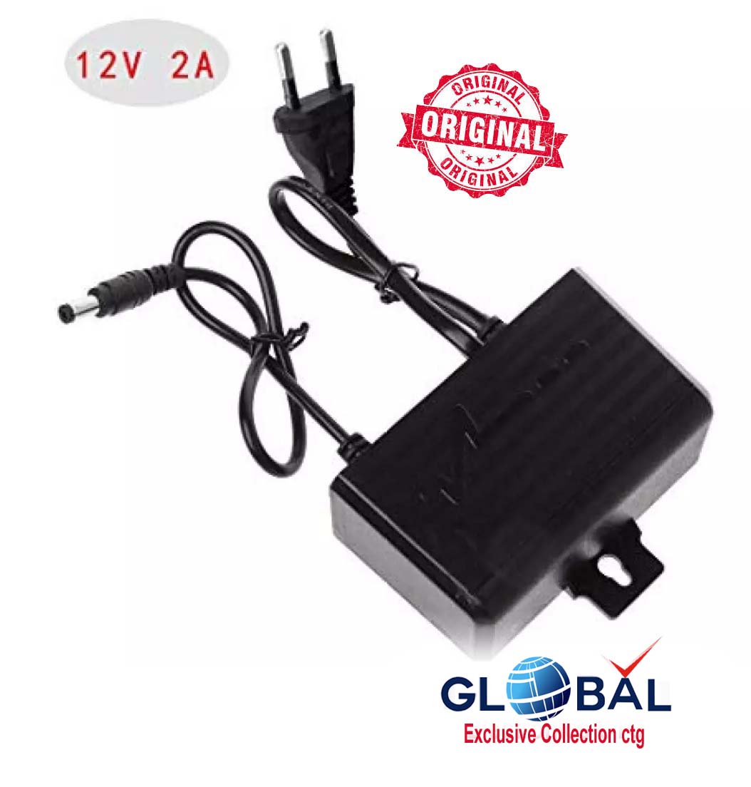 12V 2A Adaptor Waterproof Ac Dc Adapter 12V 2A Cctv Power Supply /Camera Adapter - Multi Plug - multi plug. 