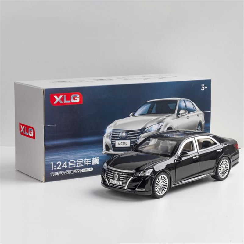 1:24 Toyota Crown Diecast Alloy Car XLG 6 Open Premium Model Vehicle Metal  Toy Model Pull back Sound Light | Daraz.com.bd