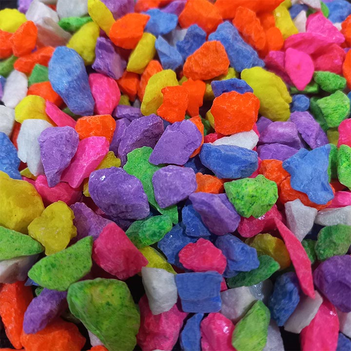 Mixed Color Pebbles - Decorative Stones - 1Kg. 