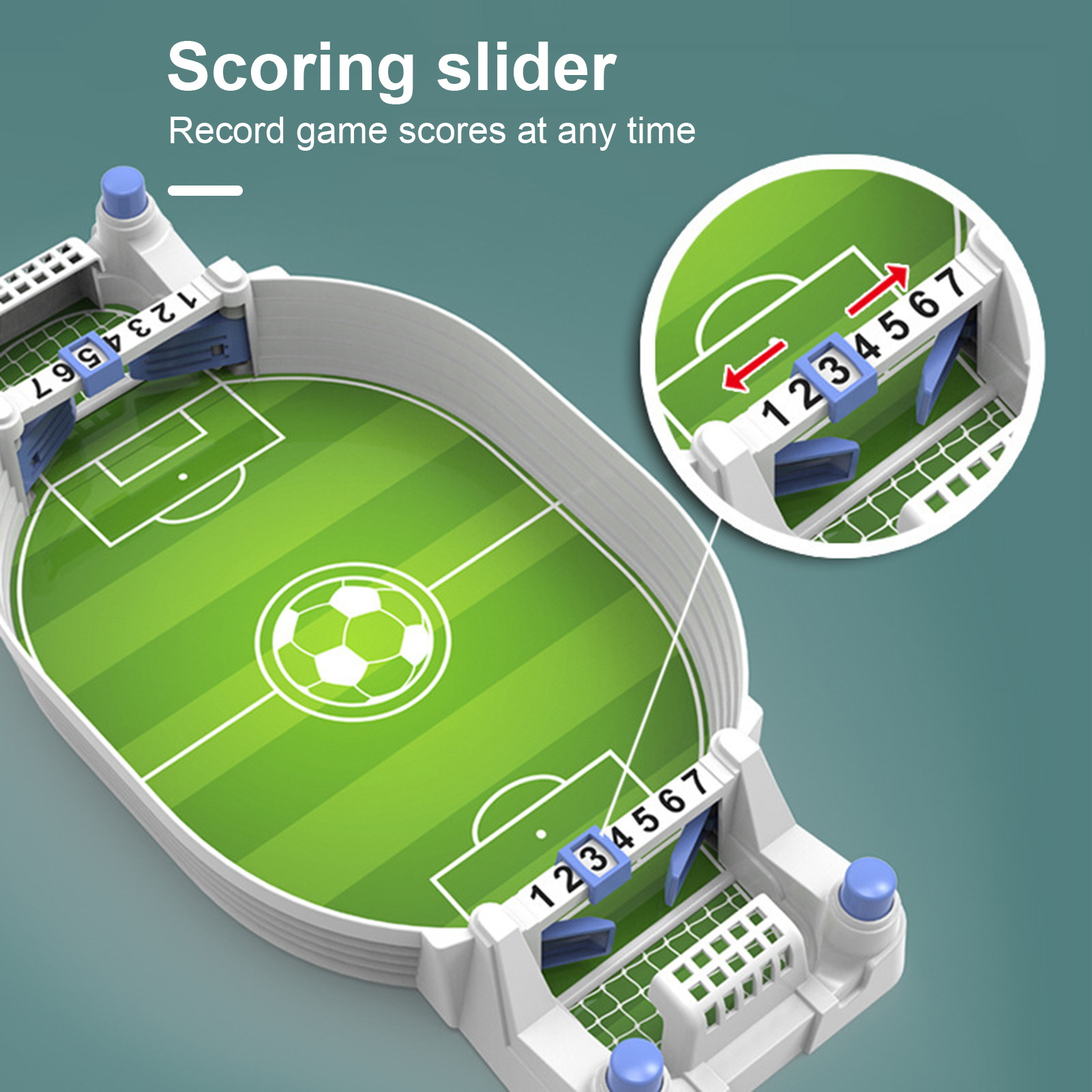 Small Foosball Table Portable Table Soccer Game Set Fun Mini Foosball Toy for Home School. 