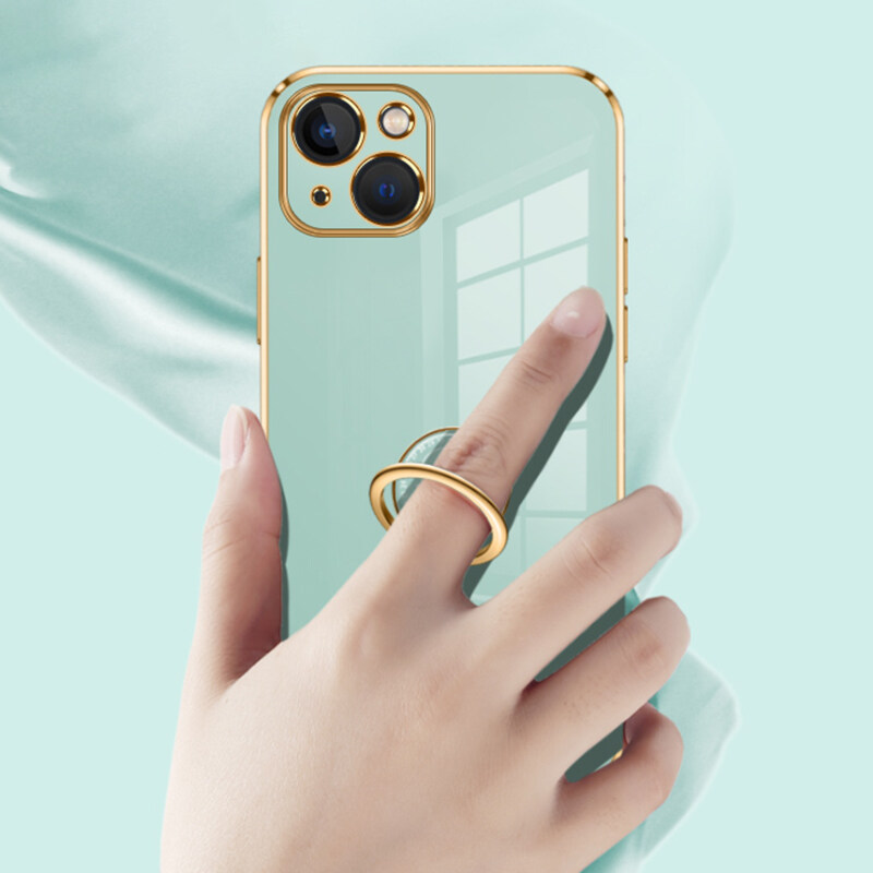 For Xiaomi Mi 10T / 10T Pro Back Cover with Ring Holder Stand + Wrist Strap Shiny Plating Square Bumper Protective Case Soft Silicone Shockproof Mobile Phone Cases. 