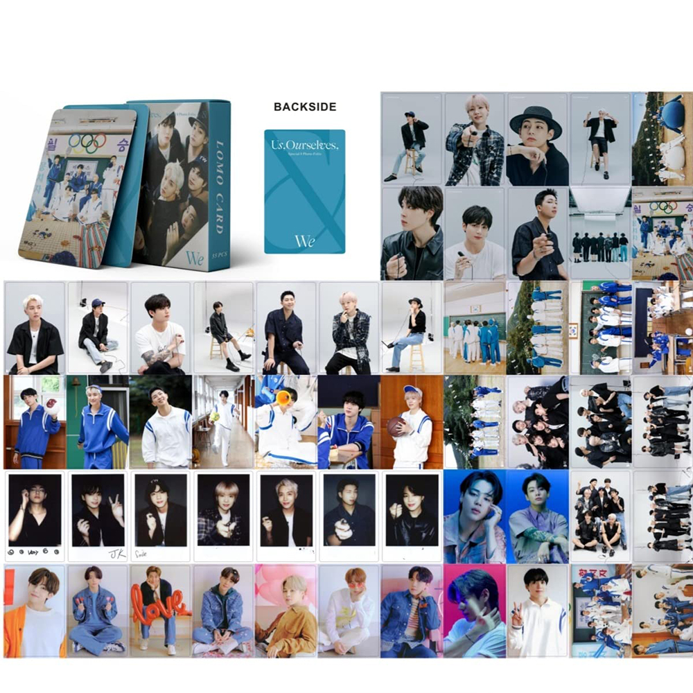 55Pcs/Box Kpop BTS Bangtan Boys photo card Us, Ourselves, and BTS 'We