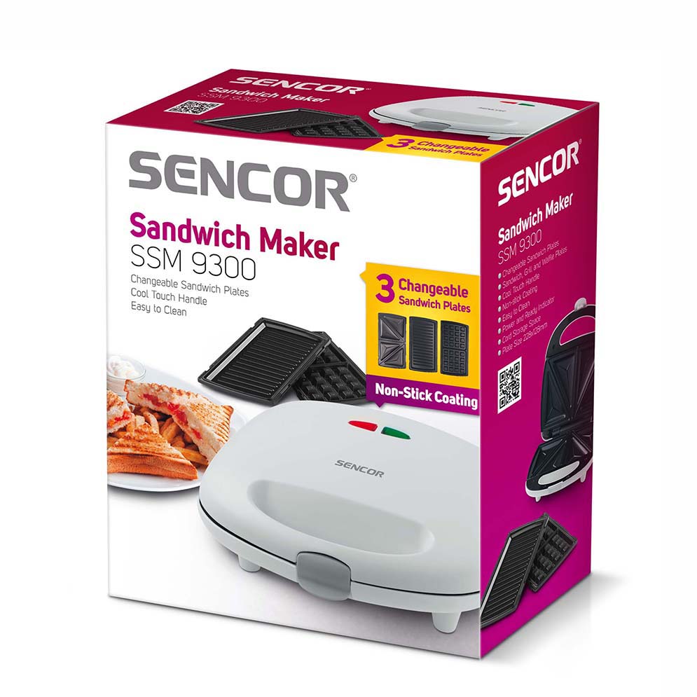 Sencor SSM 9300 Sandwich, Grill and Waffle Maker. 