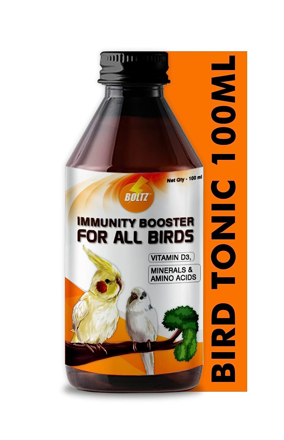 Immunity Booster for All Birds for Healthy Growth with Essential Vitamins 100ml for birds. 