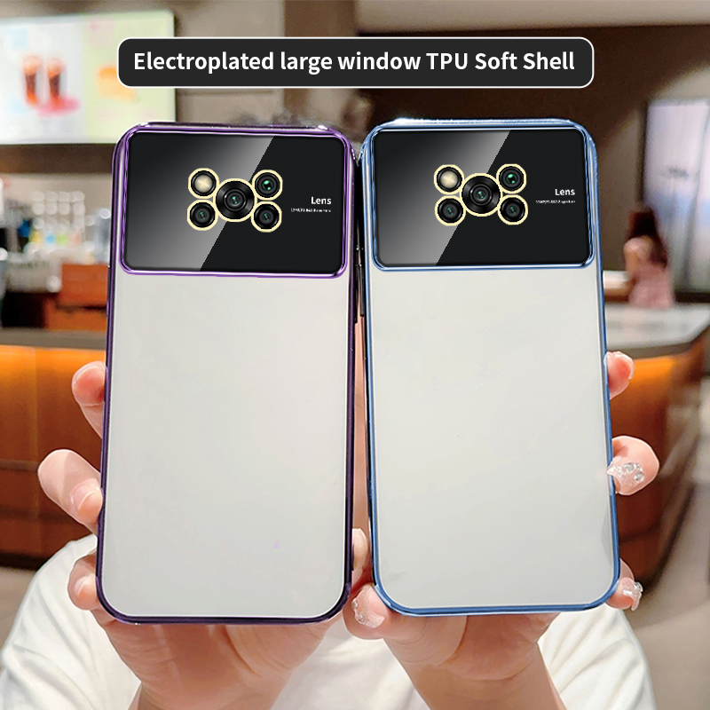 Lenuo New Design Accessories Mobile Phone Case for Xiaomi Poco X3 / X3 Pro / X3 NFC Luxury Big Camera Window Shockproof Back Cover. 
