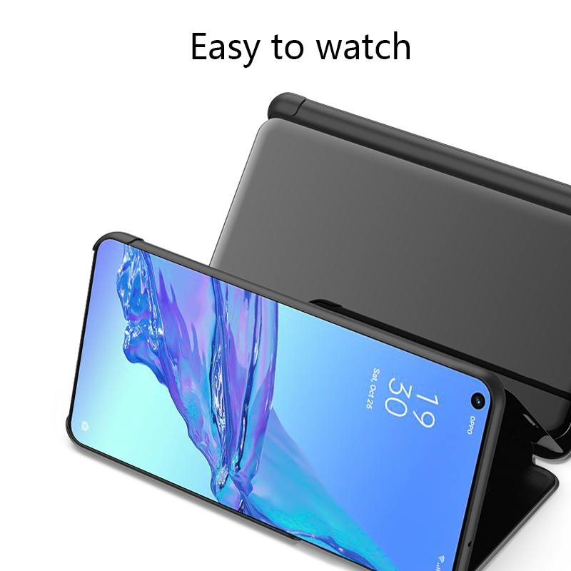 Biruiqu For OPPO A33 A53 Soft Hard Shockproof Flip Stand Mirror Case Cover. 