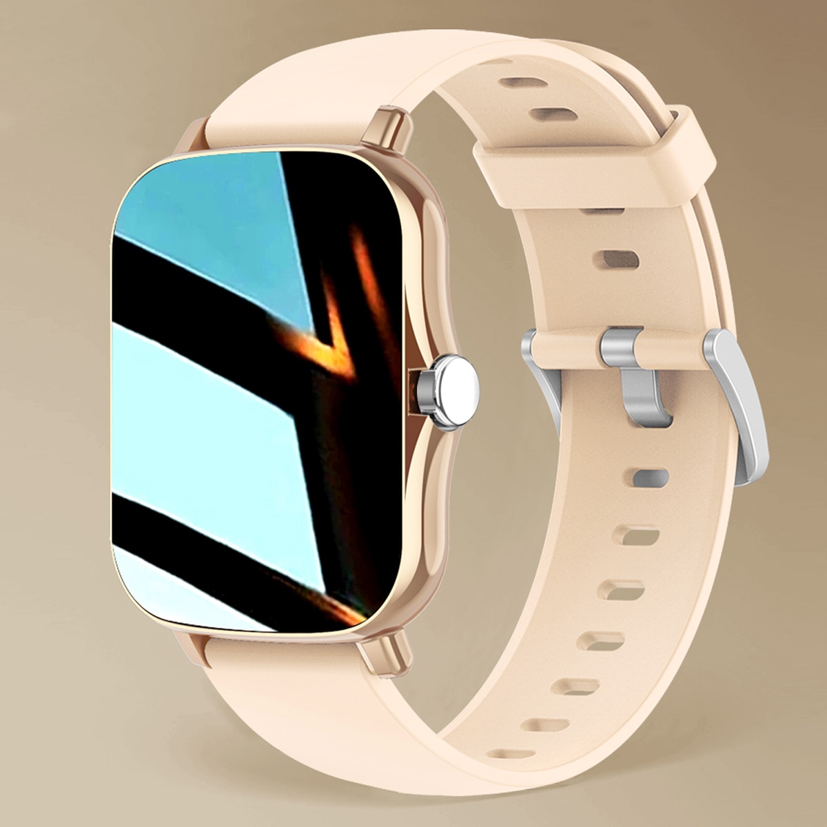 Rose Gold Color Smart Watch Women Men Smartwatch Heart Rate Smart Clock For Android IOS Fitness Tracker Dial Call Answer Call. 