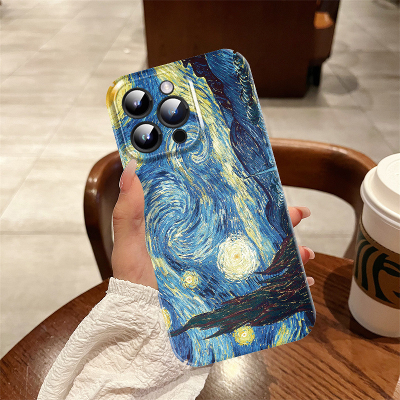 Van Gogh Film Shell 15 Apple 14 Simple Silicone Soft Shell iPhone13 Hard Shell 12ProMax Wukong Transparent IP