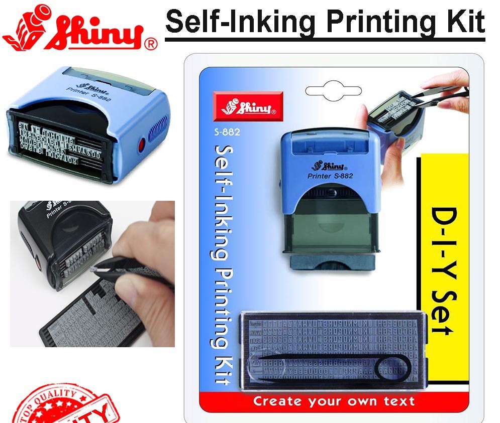 Shiny Self-Inking Printing Kit (Stamp) - S-882