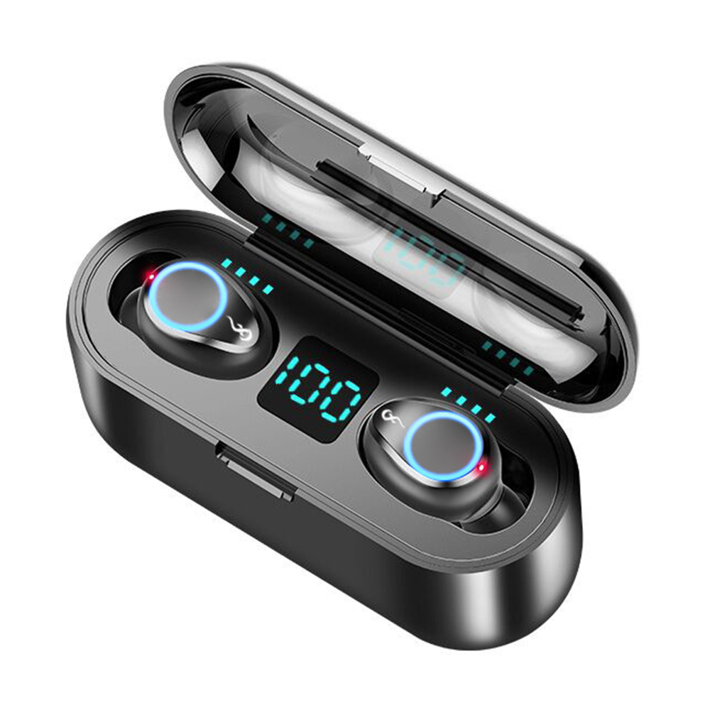 F9 TWS Wireless Bluetooth 5.0 Earphone 