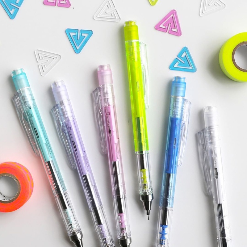 TOMBOW Mechanical Pencil Mono Graph Low Center of Gravity 0.5mm Clear Color. 