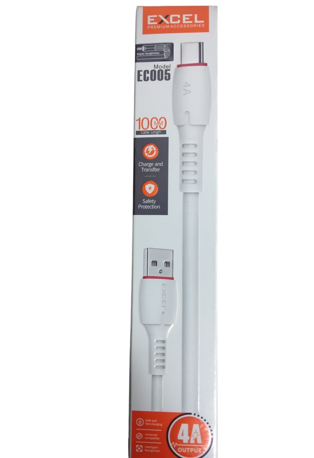 Excel Fast Data transfer cable, 4A Fast Charging USB cable, QC and PD charging adapter supported Micro USB, Type-ios,Typ-C ,type B