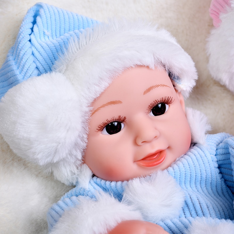 【Happy baby toy store】30cm Lovely Baby Dolls Reborn Full Soft Silicone Realistic Reborn Baby Body Lifelike Alive Babies Toys For Girls Kids Gift Dolls. 