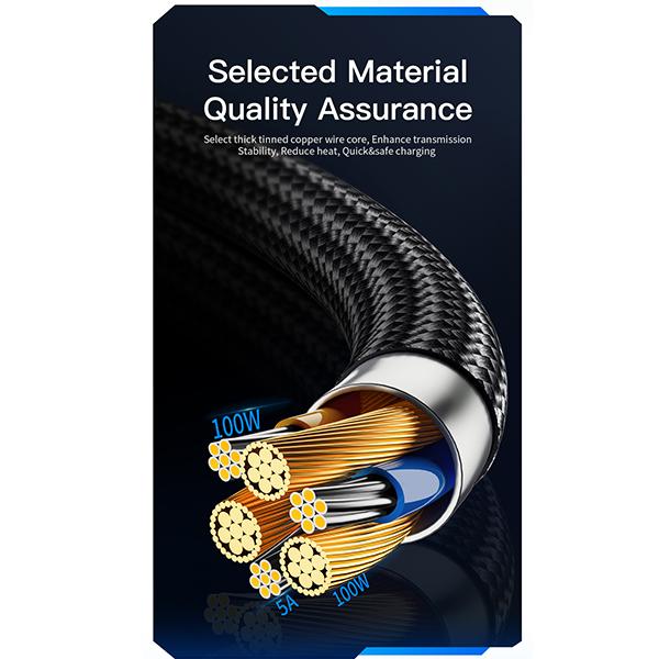 Essager Flagship Store Sent From A Chinese Factory, 100% Brand New 7A PD 100W USB Type C Data Cable To USB C 7A Fast Charging Charger Wire Cord for Xiaomi OPPO Huawei Poco Samsung Display Cord Cable. 