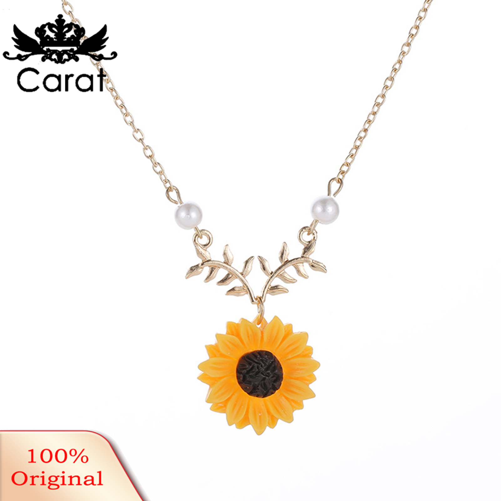 Necklace All Sunflower Chain Necklace 