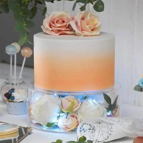 Cross-Border Hot Transparent Square Acrylic Cake Frame Fillable Cake Stand Wedding Banquet Party Points. 