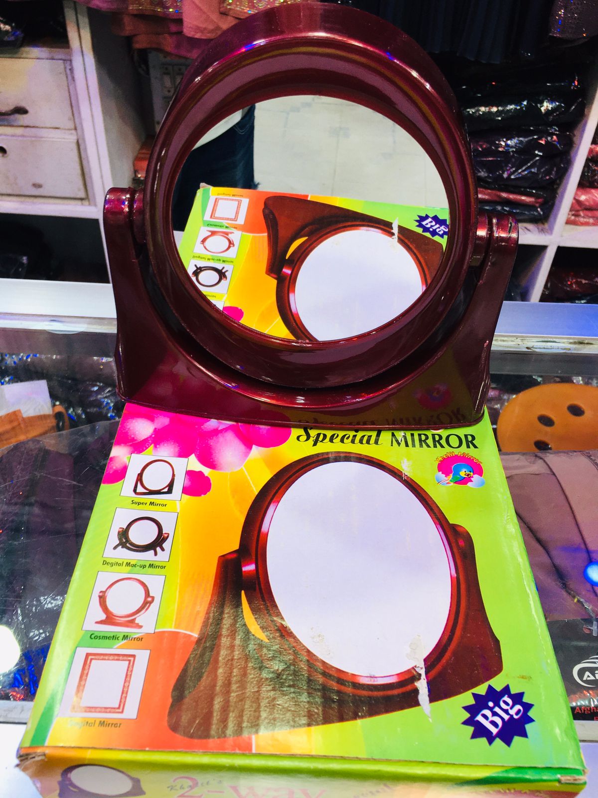 2 Way Table Glass Mirror Both side mirror. 