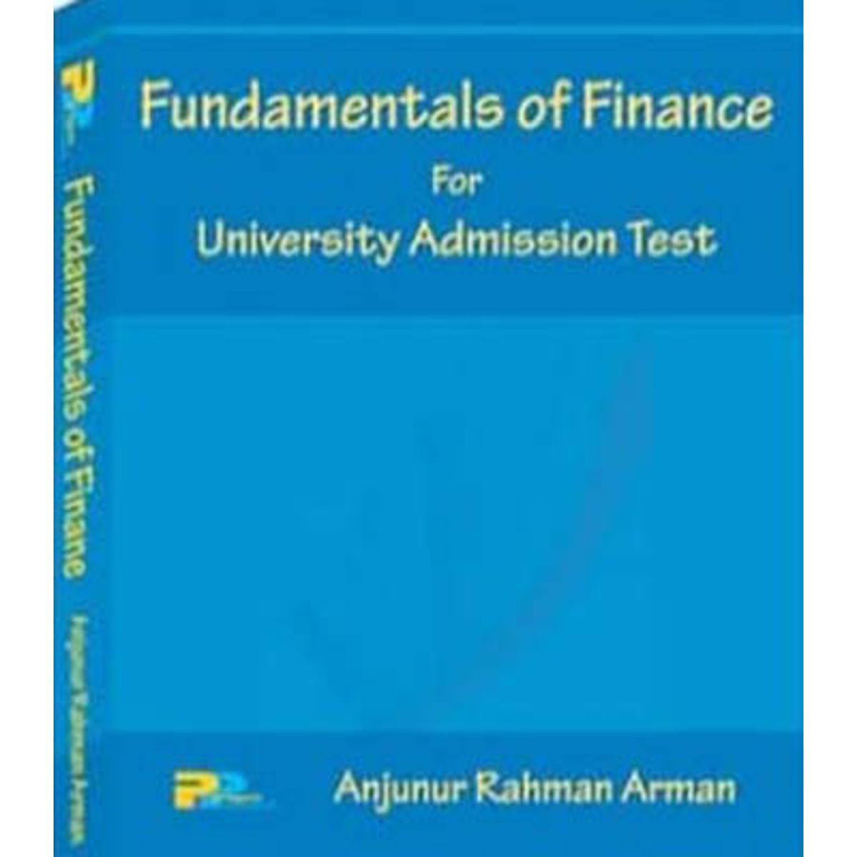 Paragon Fundamentals of Finance for University Admission Test