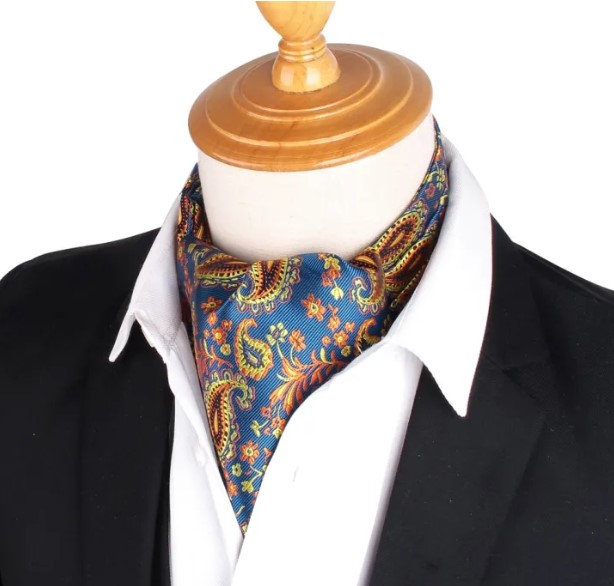 Men's Neckties Vintage Paisley Wedding Formal Cravat Silk Ascot Ties For Men Suit Wedding Party Suit Accessories