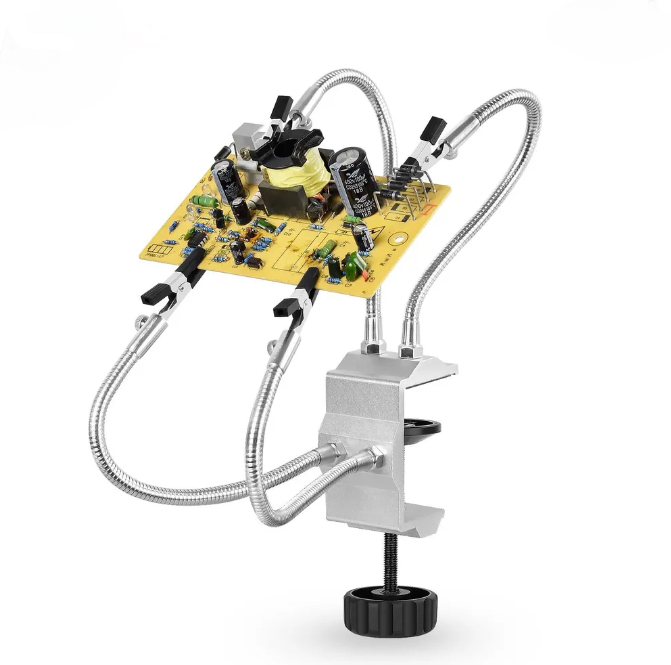 Desk Clamp Soldering Station Holder PCB Alligator Clip Multi Soldering Helping Hand Third Hand Tool for Welding Repair. 