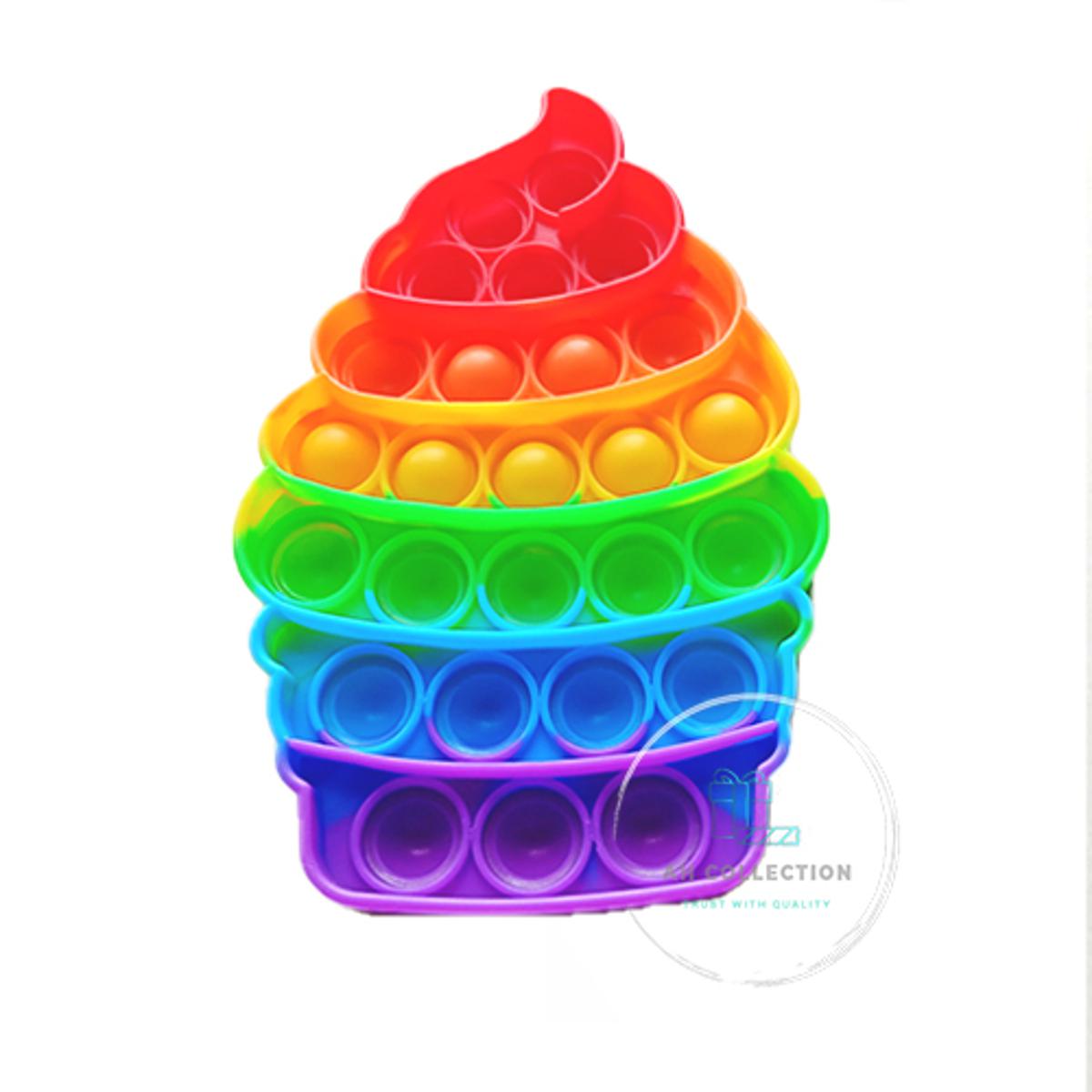 Cone ice cream pop it toy | Ice Cream Shape Popit Toy