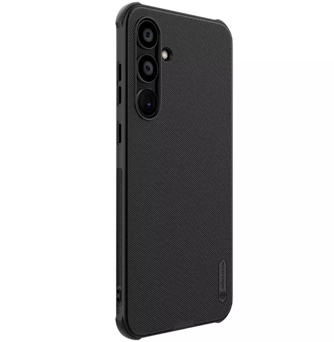 Nillkin ( For Samsung A55 5G ) Super Frosted Shield Pro Soft TPU Frame Hard PC Shell Shockproof Cover For Samsung Galaxy A55 5G Case - Black. 
