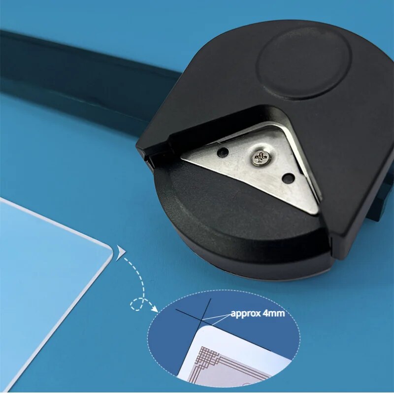 Photos Conner Cutter Radius Tool R4 Fillet Chamfer Modifier Paper Conner Edge Cutting Circle Shape Trimmer Corner Rounder. 