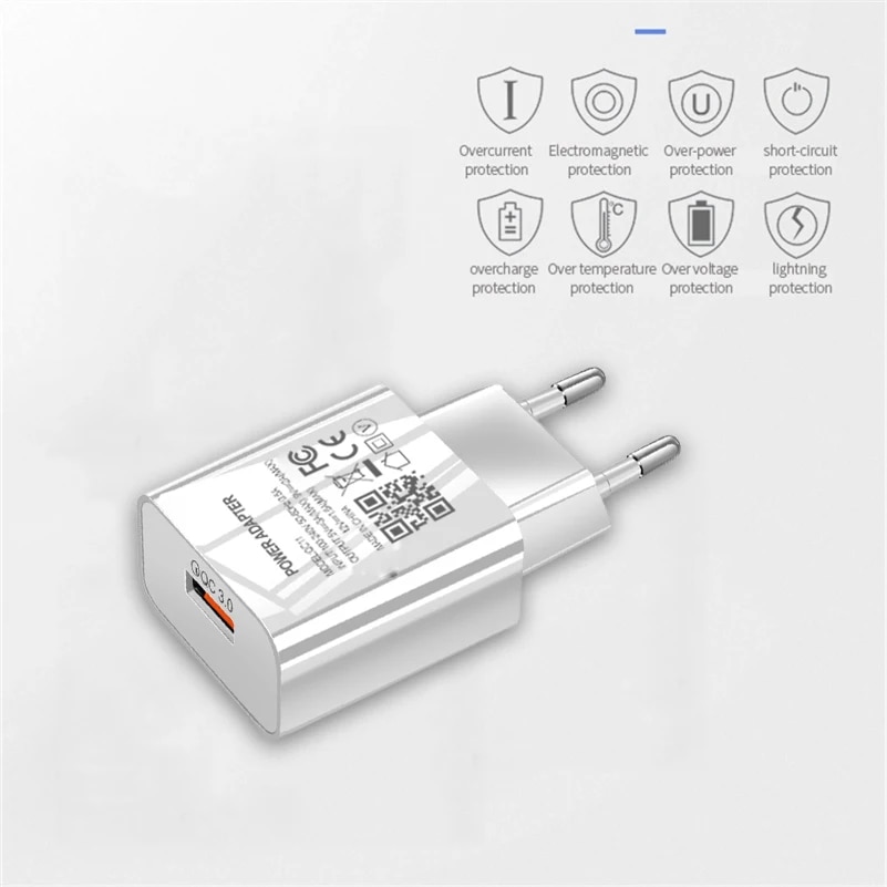 USB Charger For Samsung Galaxy A52 A32 A42 A12 A02S 5G A30 A50 A70 Fast Charging QC 3.0 18W Phone Adapter Type-c USB Cable. 