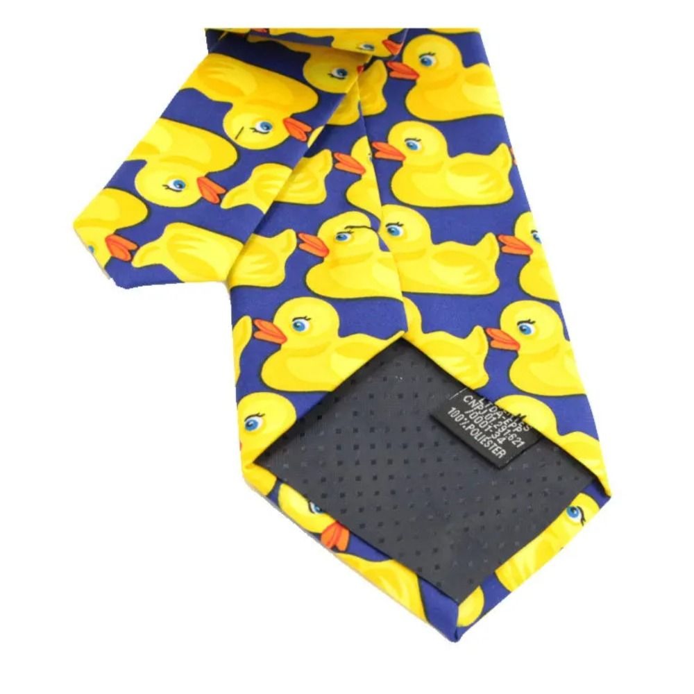 New How I Met Your Mother Ducky Tie Rubber Duck 8cm Necktie Ties Yellow Printed Tie. 
