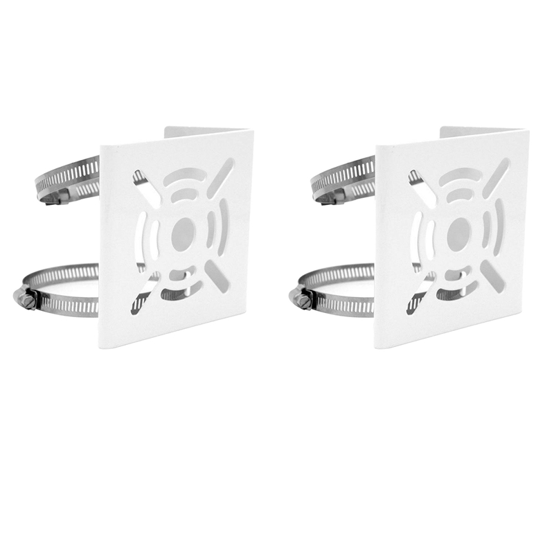 2X Universal Vertical Pole Mount Adapter, with 4 Loops, Wall Mounting Loop Bracket. 