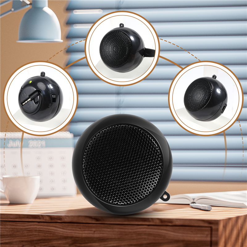 Mini Speaker Portable Rechargeable with 3.5mm Headphone Jack. 