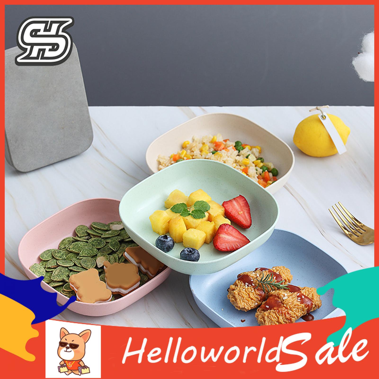 HelloWorld Food Container Heat-resistant Daily Use Smooth Rice Fruit Bowl. 